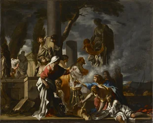 Kong Salomon ofrer til afguderne, ca. 1640